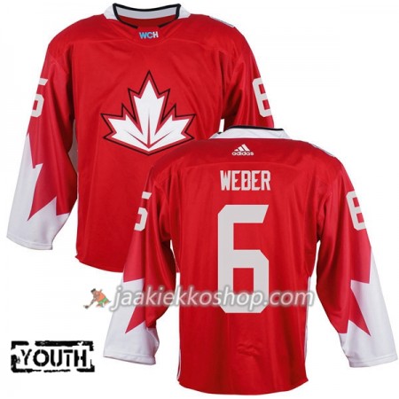 Team Kanada Pelipaita Shea Weber 6 2016 World Cup Lapsille Punainen Paita